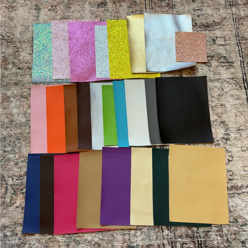 Faux leather sheets, sheets of faux leather for crafts, circuit supplies, craft